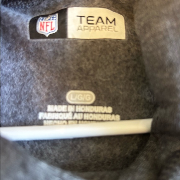 Team Apparel Minnesota Vikings Sweatshirt Hoodie Size L Gray NFL Football - Picture 3 of 6